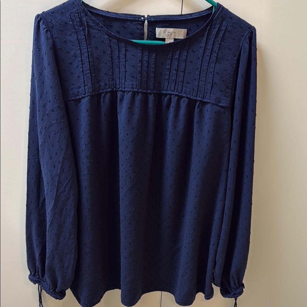 LOFT XL Navy Blue Women's Top